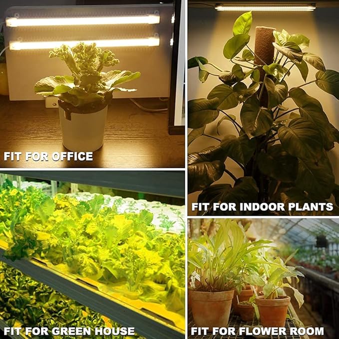 Mosthink Plant Grow Light Strips 12 Inches and Grow Light Strips Full Spectrum 12 Inches
