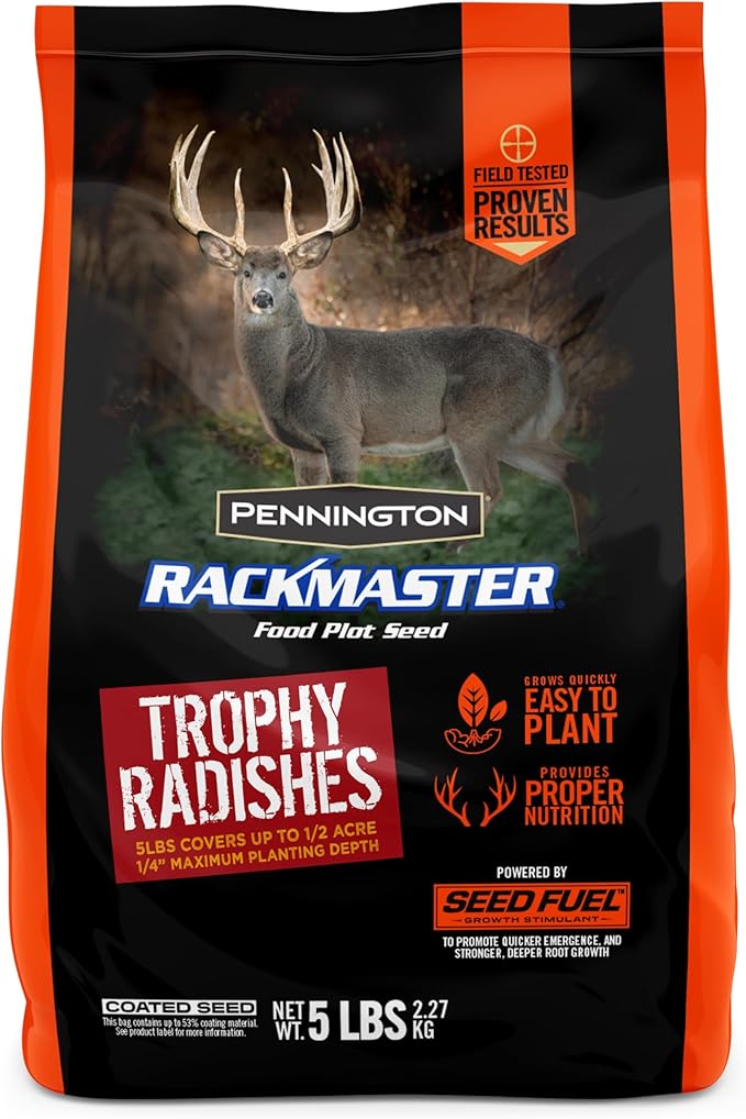 Pennington 100504528 Rackmaster Trophy Radishes Food Plot Seed Mix 5 lb None