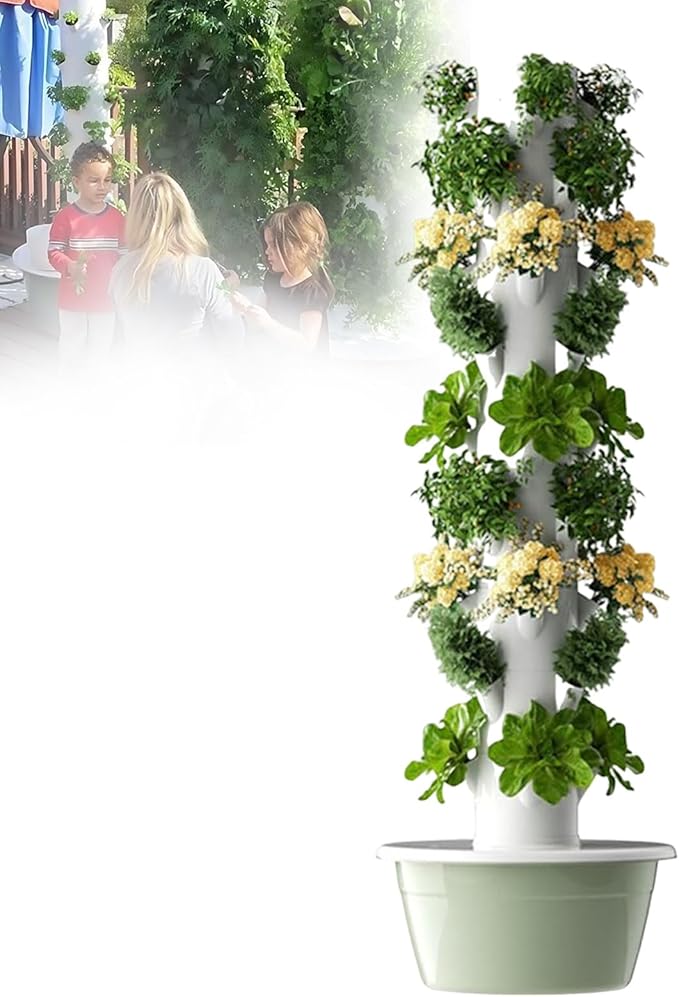Hydroponics Growing System Vertical Tower Garden Kit for Indoor Plant Cultivation Ideal for Gardening Enthusiasts