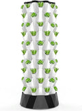 Hydroponic Tower Hydroponic Tower Culture System Fruits and Vegetable Cultivation Kit with Moisturizing Pump Timer Adapter Planting Bed and Network Pots for