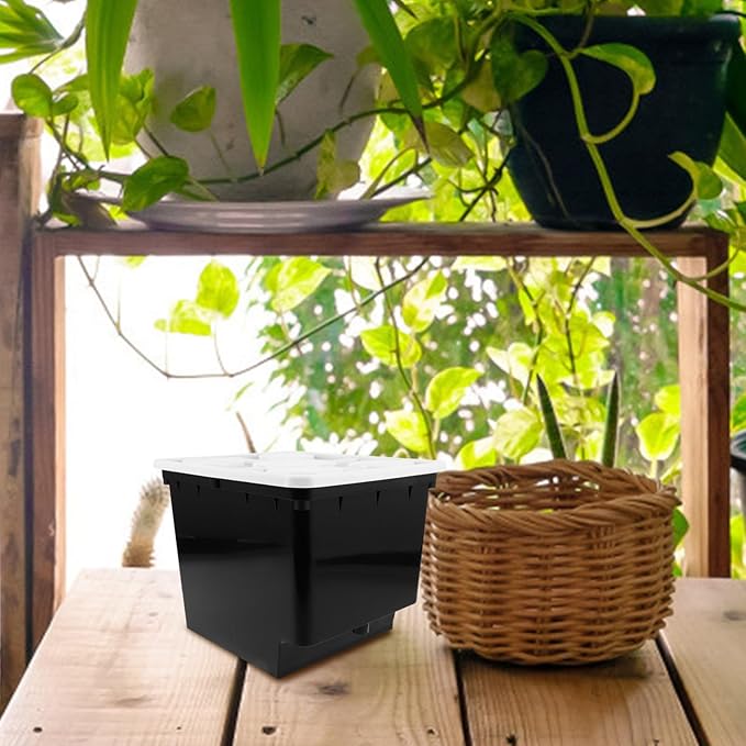 Happyyami Soilless Cultivation Bucket for Hydroponic Plants for Indoor Growing System Easy to Assemble Stable for Vegetables Fruits and Flowers