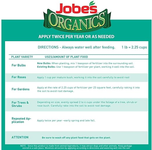Jobe's Organics Bone Meal Fertilizer 4 lb (Thrее Рack)