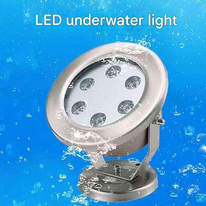 Submersible LED Fountain Lights - Underwater Landscape LightWaterproof Energy Saving Lights for Fish Pond Tank Pool Water Garden(White24W(DC24V))