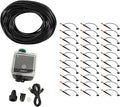 Automatic Drip Irrigation Kit Irrigation System Kit WiFi Remote Control USB 5V Adjustable Sprayable Drippable with Watering Timer Garden Watering System for Balcony Home(30m / 98.4ft)