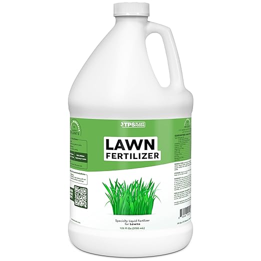 TPS NUTRIENTS Lawn Fertilizer for All Grass and Lawn Types Liquid Plant Food 1 Gallon (128 oz)