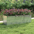 Garden Raised Bed Silver Galvanized Steel Large Garden Raised Bed Gardening Pots &amp Planters 316886
