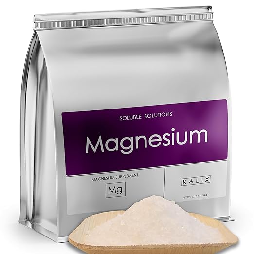 KALIX Magnesium Sulfate Fertilizer | 100% Water-Soluble Epsom Salt | High-Purity MgSO₄ for Plants Lawns and Gardens | for Hydroponics Soil Drip Systems and Foliar Spray