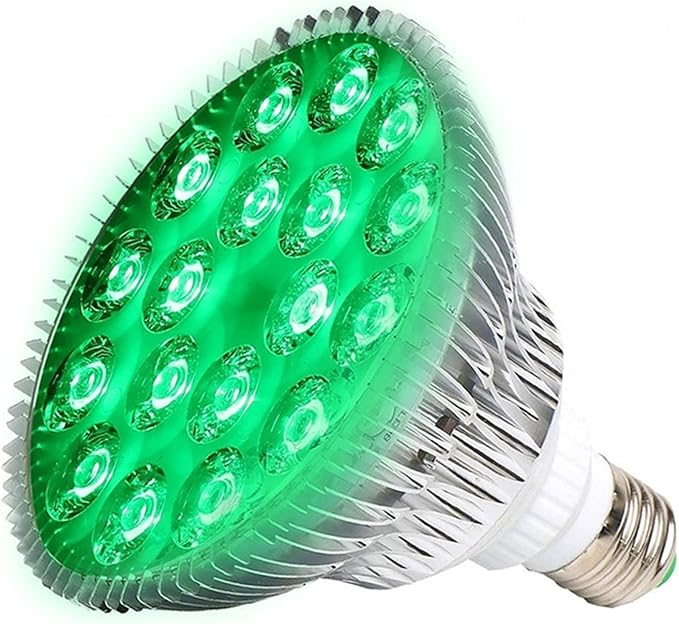 E27 LED Plant Grow Light 54W Par38 Full Spectrum Phyto Grow Box for Flower Seed Growth Hydroponics Veg Growing (Color : 18green)