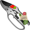 Ratchet Pruning Shears Gardening Tool – Anvil Pruner with Assisted Action – Ratcheting Pruners for with Heavy Duty Nonstick Steel Blade – Garden Tools by The Gardener's Friend