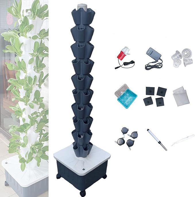 Hydroponics Growing System Kit Indoor/Outdoor Herb Garden for Vegetable Gardening Lovers Complete Hydroponic Setup for Easy Plant Growth