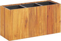 Garden Raised Bed with 3 Pots Solid Acacia Wood Raised Garden Bed Planter Box Raised Garden Beds Outdoor Planter Raised Beds