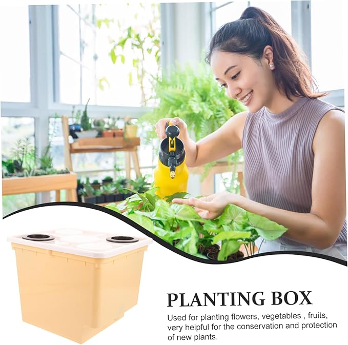 TOYANDONA Soilless Cultivation Buckets Greenhouse Plants Growing Box Hydroponic Plants Bucket Soilless Flowerpot