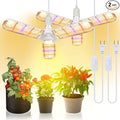 xingruyu 2 Pack 150W LED Grow Light Bulb Foldable Sunlike Full Spectrum Grow Light for Indoor Plants 414 LEDs Sunlike Plant Light with Power Cord E27 Plant Lamp for FlowersGreenhouse Hydroponic
