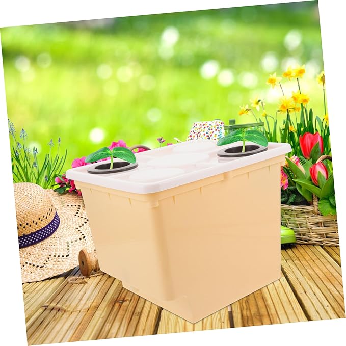 Sturdy Plastic Planting Bucket for Hydroponics Soilless Herb Garden Planter