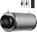 VIVOSUN 4 Inch Air Carbon Filter Smelliness Control with Australia Virgin Charcoal for Inline Fan Grow Tent Smelliness Scrubber Pre-Filter Included Reversible Flange 4 x 12 Black
