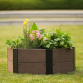 Hexagonal Raised Garden Bed Kit Wood Plastic Composite Planter Box for Vegetables Flowers 11.8 Deep Planting Garden Beds for Patio Yard Balcony 80x80x30cm