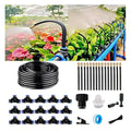 Drip Irrigation Kit Automatic Watering System for Potted Plants 360 Degree Adjustable Copper Micro Sprinklers Quick Connect Tubing Fittings for Garden Lawn Patio Balcony(15 Nozzles Ⅱ)