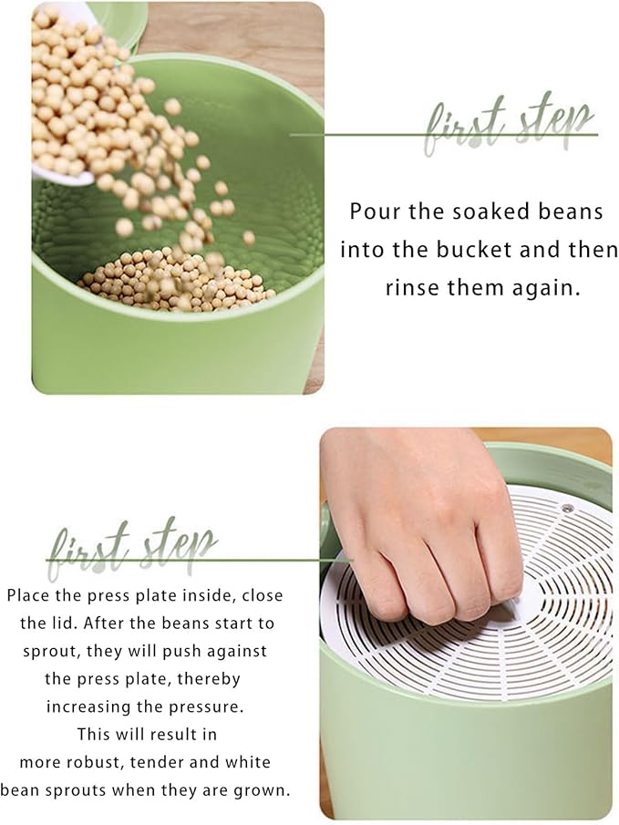 Easy to Use Automatic Sprouts Maker Simple Three Step Operations Year Round Cultivation Natural Germination Methods User Friendly Sprouting Machine