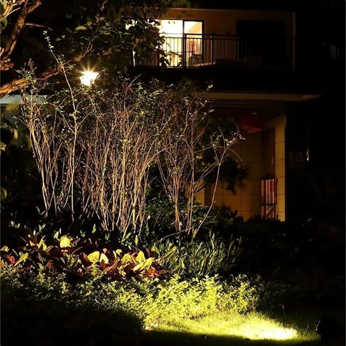Outdoor LED Spotlight COB Flood Light IP65 Waterproof AC85-265V 360° Rotating Tree Lights for Outside Wall Advertising Signs Lawn Landscape Lighting