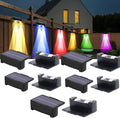 4Pcs RGB Solar Spot Lights Outdoor Garden28 LED 3 Modes IP65 Waterproof Garden Uplighters Solar PoweredAuto ON/Off Dusk Till Dawn Landscape Spotlights for YardDrivewayPathway(Sw2808-rgb10PCS)