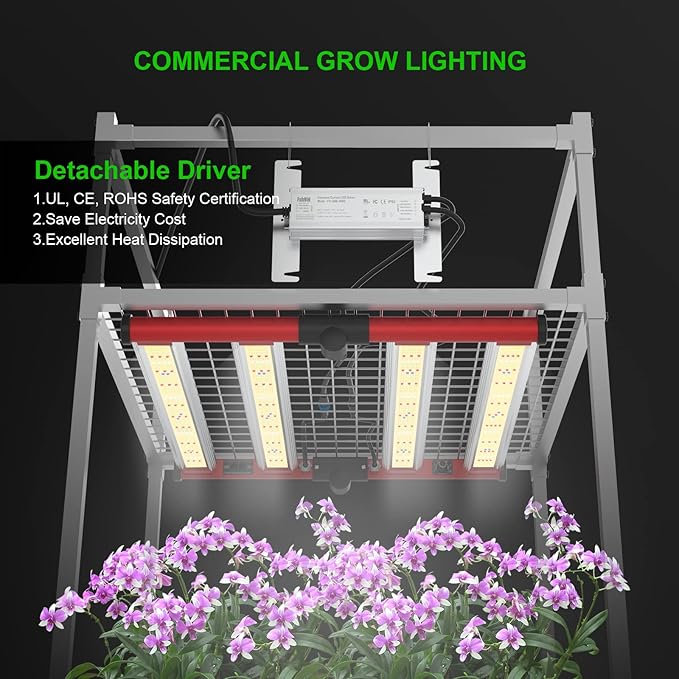AGLEX 240W LED Grow Lights UV IR Grow Lights for Indoor Plants with 780PCS Diodes Daisy Chain Foldable &amp Dimmable Full Spectrum Commercial Hydroponic Growing Lamp 3x3/4x4 Grow Tent