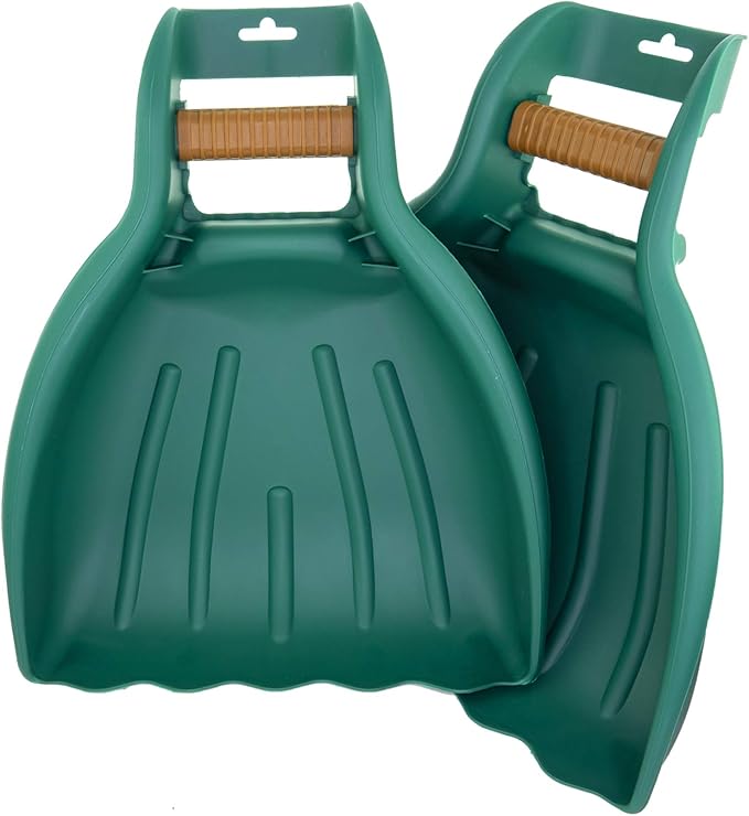MEKKAPRO Leaf Scoops and Claws V2.0 1-Pair (2 Pieces) Sturdy Ergonomic Grip Leaf Rake Large Hand Held Garden Rake Grabbers for Leaf Garden Claw for Lawn Grass Removal
