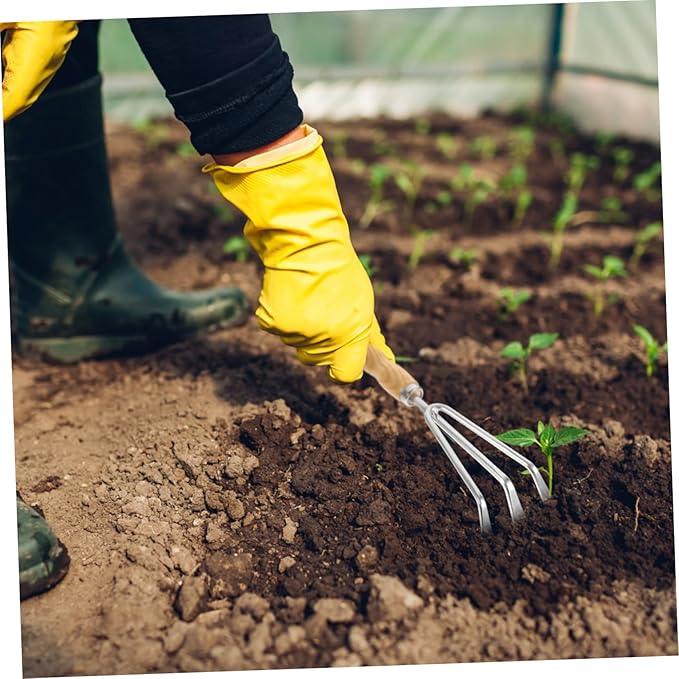 3sets Garden Tools Gardening Tools Set Rake Trowel for Efficient Planting Comfortable Grip for Soil Loosening and Weeding for and Vegetable Planting