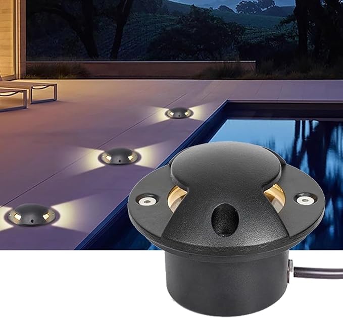 Underground Light LED - LED Beam Spotlight AC85-265V LEDs in Garden Ground Lights 2 Sides Illuminated Outdoor Underground Lamp IP66 Waterproof Buried Lights(Purple3w)