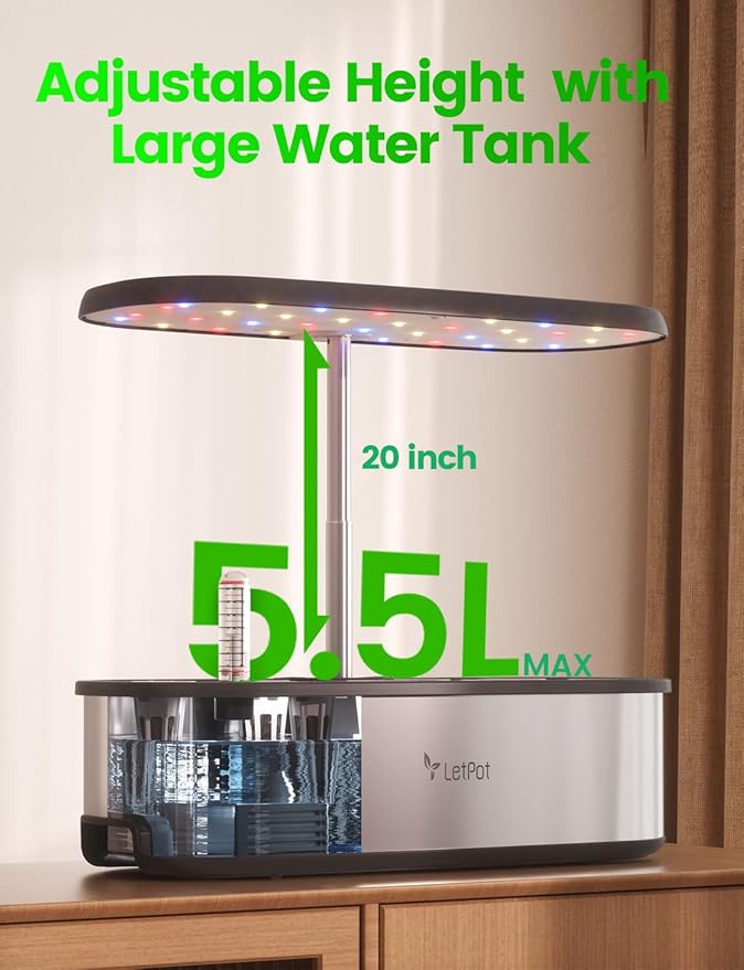 LETPOT LPH-SE Hydroponics Growing System and EC &amp Temperature Meter with APP