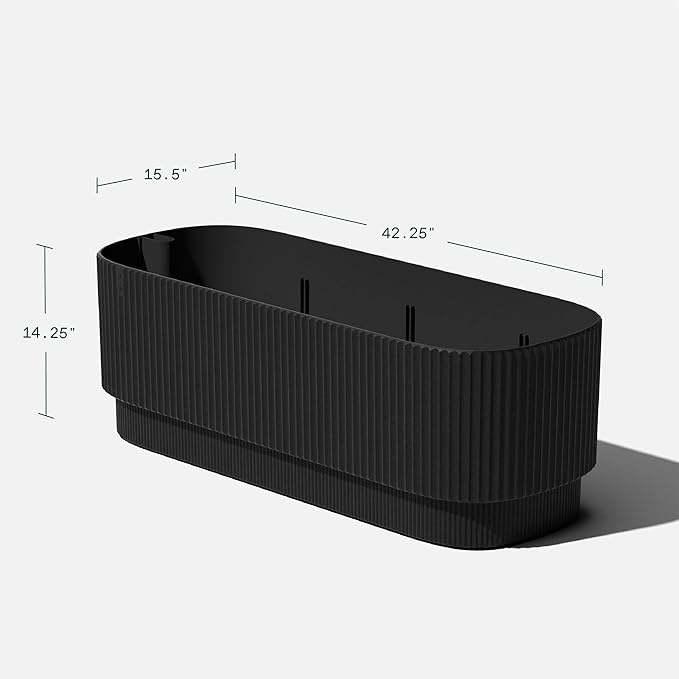 Veradek Demi Series Raised Garden Bed - Self-Watering Planter for Backyard &amp Garden | All-Weather Use