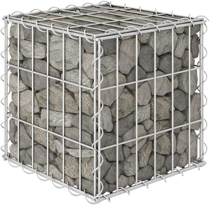 YAFF Cube Gabion Raised Bed Steel Wire 11.8x11.8x11.8