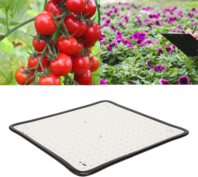 Plant Growing Lamp LED Grow Light Aluminum &amp PVC White 1000W 1162LM Indoor Use
