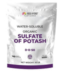 Organic Sulfate of Potash 0-0-50 Water Soluble Plant Food for All Plants Vegetables Flowers and Trees. (10 Lb)