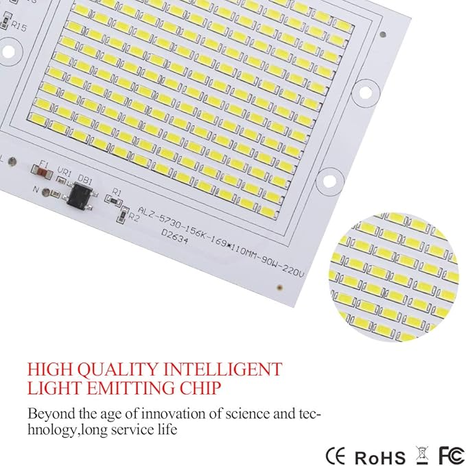 Landscape Lights 1pack LED Leads Chip Floodlight 2835/5730SMD Smart IC 220-240V 10W 20W 30W 50W 90W DIY for Outdoor Spotlight Garden White Warm White LED Street Lamp