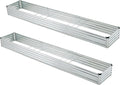 12x2x1ft(2 Pack) Galvanized Raised Garden BedOutdoor Planter Box Metal Patio Kit Planting Bed for Vegetables Flowers HerbSilver