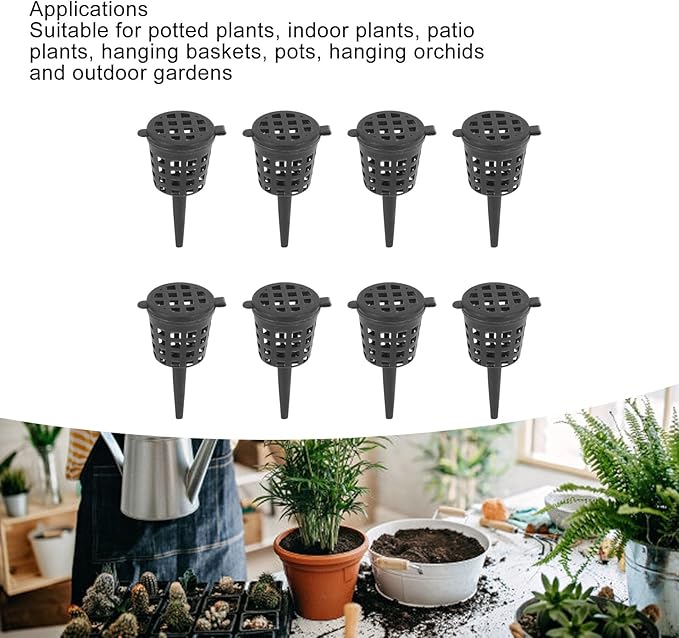 Set of 100 Bonsai Fertilizer Baskets with Lid Portable Mesh Baskets for Easy Fertilizing of Potted Plants Succulents and Orchids