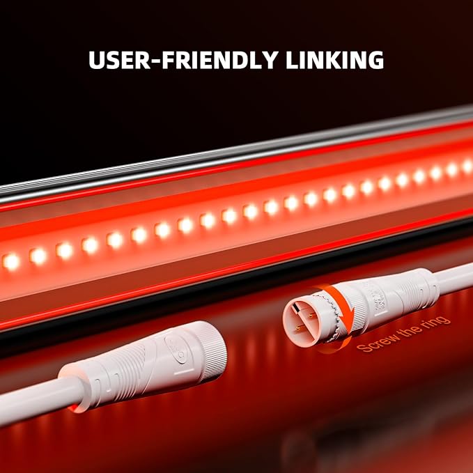 Spider Farmer SUPP-R30 Red LED Grow Light Bars 23.6 Long 660nm Deep Red Supplemental Light for Indoor Grow Tents