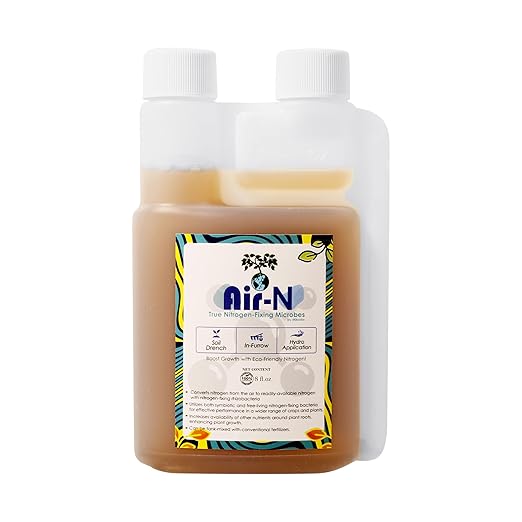 AIR-N by Mikrobs Unlock The Power of Nitrogen with AIR-N: A True Solution for Healthier Plant Growth (8 fl.oz. Concentrate)