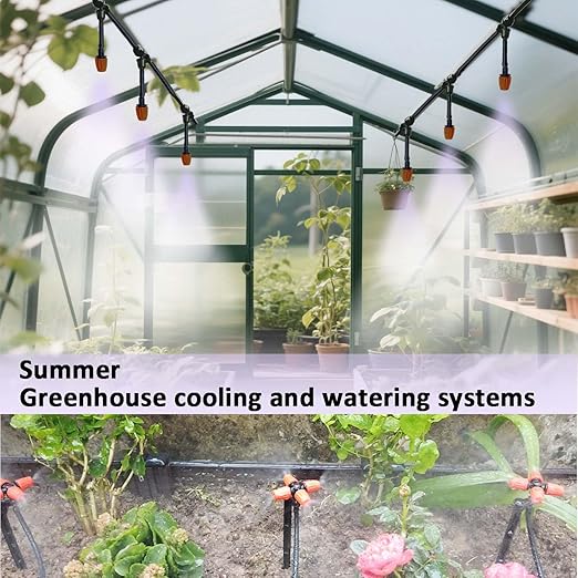 160Ft Drip Irrigation System with Water Timer for Garden Main Water Hose ID 1/2inch 30Ft 1/4in 130Ft Sufficient Water Pressure Irrigation Dripper Waterflow Evenly Easy DIY Garden Watering System