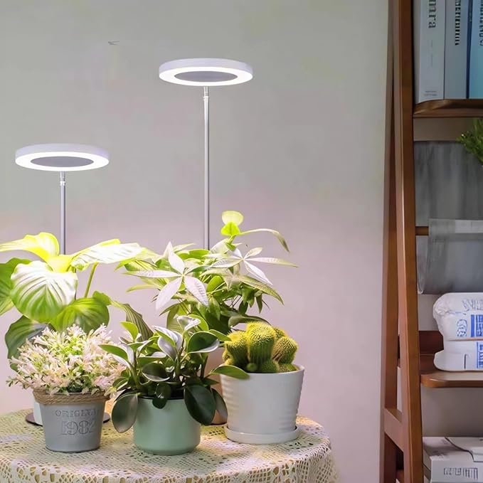 Led Grow Light for Indoor Plants Red &amp Blue Full Spectrum with Timer 6.5-24 in Adjustable Height USB Powered