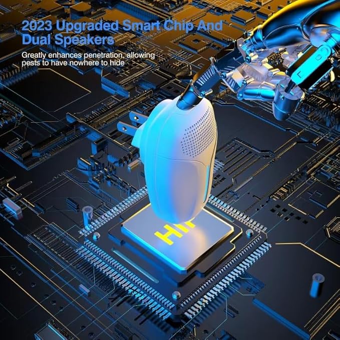 Upgraded Ultrasonic Repeller &amp Insect Indoor RepellerUltrasonic and Repellent for RoachRodentMouseBugsMosquitoMiceSpiderAnt3 Mode Switching6 Packs