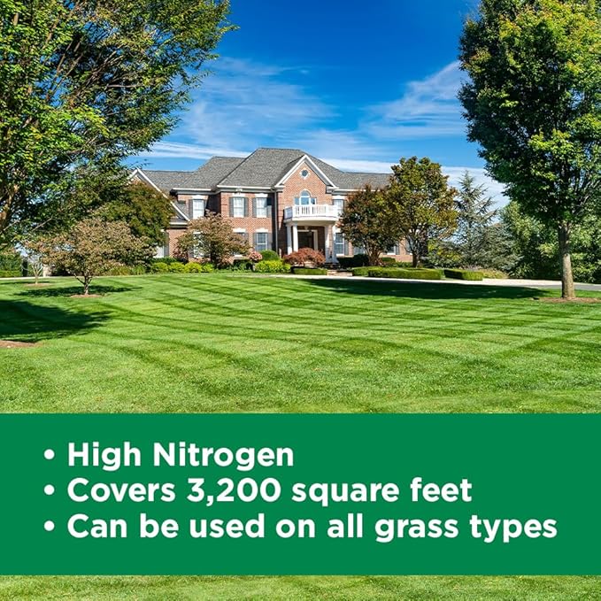 Maximum Green &amp Growth Fertilizer High Nitrogen 28-0-0 Lawn Food Liquid Fertilizer- Spring &amp Summer- Any Grass Type- Simple Lawn Solutions - Concentrated Quick &amp Slow Release Formula (2.5