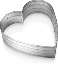 Plant &amp Plot Galvanized Raised Garden Beds Outdoor // Planter Raised Beds for Gardening Vegetables Flowers // Large Metal Garden Box (Silver) // Tool-Free Assembly