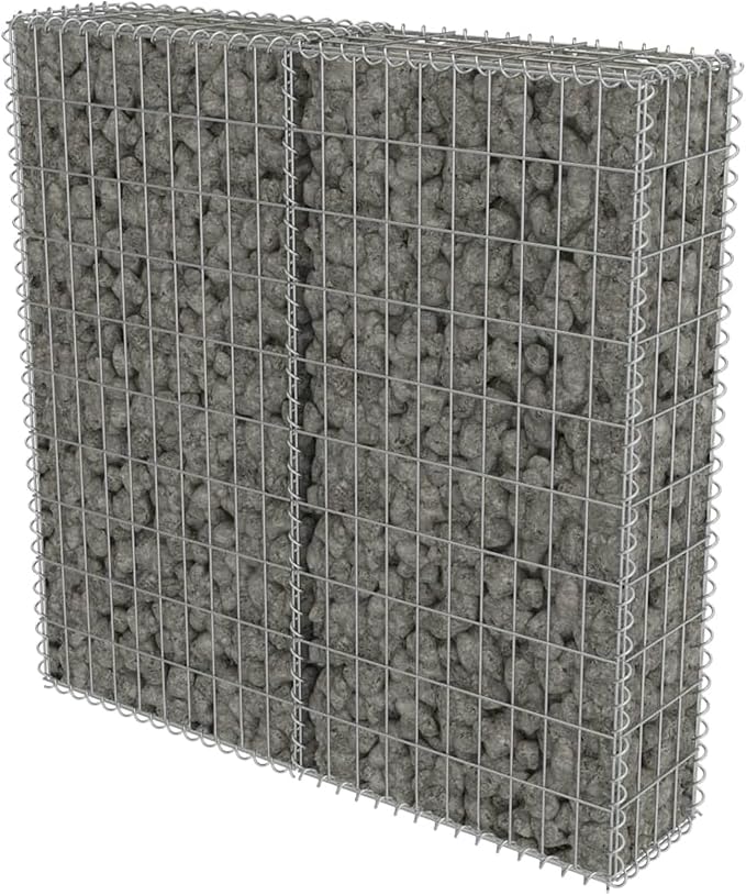 Gabion Basket Cage Galvanized Steel Raised Garden Bed Planter 39.4inx7.87inx39.4in for Vegetables Flower Herb
