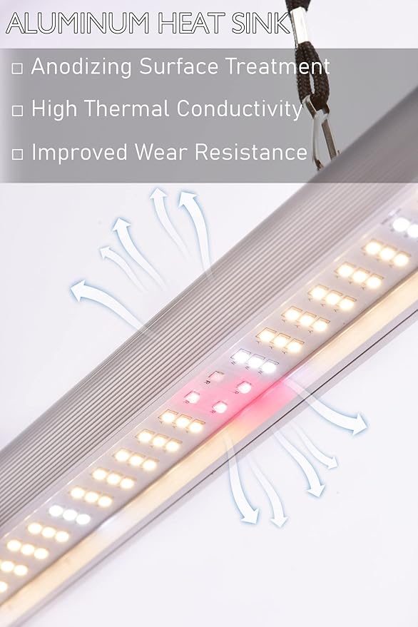 LED Grow Light Lamp Stand for Plant Vege Flower Herb GrowthFull Spectrum CRI 90+ White Light CCT 3200KIsolated Dimming Power with On/Off SwitchHeight Adjustable100W4FT