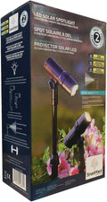 Smartyard SmartYard Solar LED Spotlight 2 Count Bronze Warm White