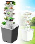 4/5/6 Floors - Hydroponic Culture for Garden with Hydroponic Tower Hydroponic Tower for Plants - with Hydration Herbal Timer Fruits Vegetables Whi