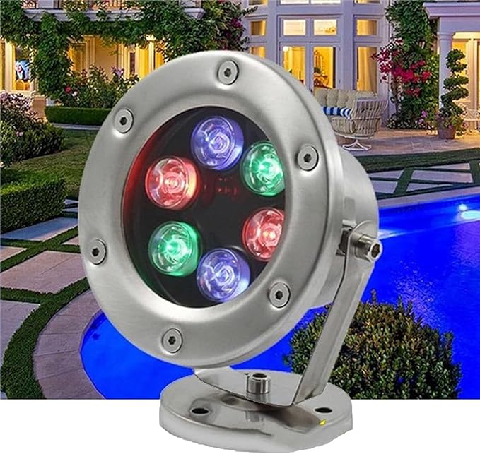 Underground Light LED - LED Beam Spotlight Adjustable 180° Landscape Light IP68 Waterproof LEDs Spotlight Stainless Steel Fountain Villa Rockery Underwater Lights Waterproof Outdoor