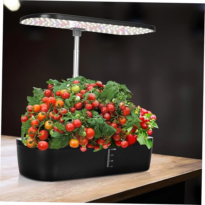 SUPVOX 1Set Indoor Plant Hydroponic System Kit Intelligent Gardening System with LED Grow Light Automatic Watering Fertilization Indoor Gardening Compatible