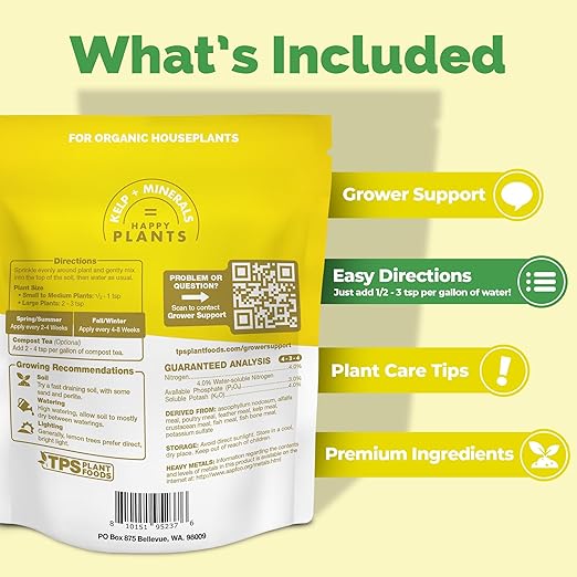 Granular Lemon Tree Fertilizer – Organic Slow Release Plant Food for Faster Growth Stronger Roots &amp Higher Fruit Yield 16 oz